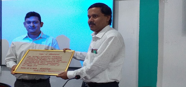 Conferring citation to TUIPR Cell for remarkable contribution in Authorosed User registration for GI Muga 2019